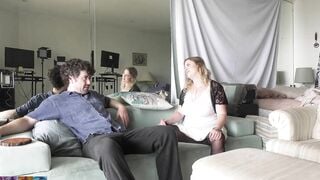 Stepsister helps stepbrother with his virginity problem