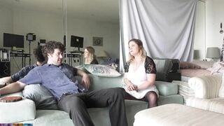 Stepsister helps stepbrother with his virginity problem
