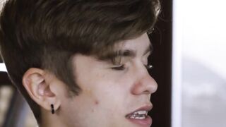 DisruptiveMovie.com - Twinks Hoss Kado and Levi Rhodes cover jock Kyle Connors' face