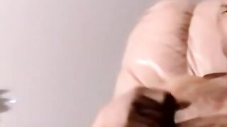 Amateur black dude strips and jacks off his raging cock