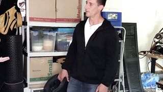 SayUncleNetwork.com - Shoplifting jock's ass gets rimmed and banged to avoid charges
