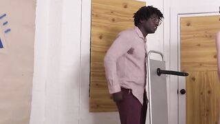 SayUncleNetwork.com - Barely legal man eagerly impales on black dick bareback