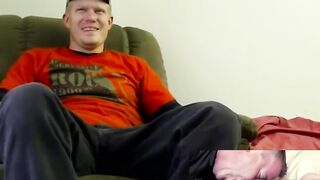 JoeSchmoeXXX.com - Big Rick's massive uncut cock gets worshipped on live cam
