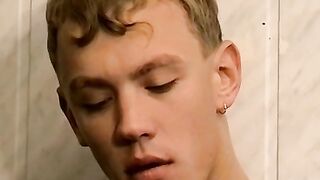 Sweet Roma pulled out his dick and massaged it passionately for his solo smoking sess