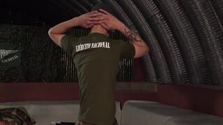 Frank Bauer and Gabriel Chiappe are all horned up and fuck each other