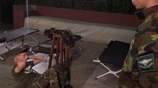 Frank Bauer and Gabriel Chiappe are all horned up and fuck each other