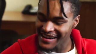 Experienced black stud Hakunabad teaches his newcomer friend Jaylen Rebel the ropes