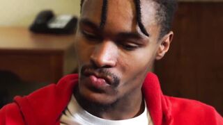 Experienced black stud Hakunabad teaches his newcomer friend Jaylen Rebel the ropes