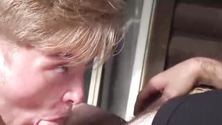 Hairy stud Ash Recker fingered and pumped the gorgeous asshole of blonde twink Zacc A