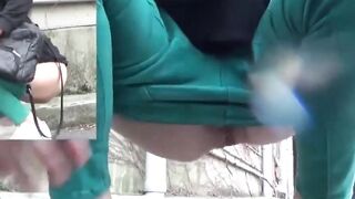 NipponPissTV.com - Japanese cuties take panties off to pee in hidden places outdoors