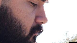 HardcoreBears.com - Kinky bear has a steamy fuck session with bearded young cub inten