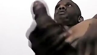 JoeSchmoeXXX.com - Iceberg strokes his enormous black dick like a pro