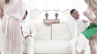 GirlMormons.com - Innocent Mormon teens' group sex with mature guys