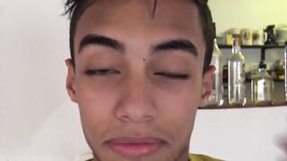 LecheLatinos.com - Cute Latino youngster barebacked and facialized in a hardcore thre