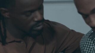MaleNoir.com - Business deal ends with intense threesome anal fucking and rough sex