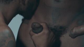 MaleNoir.com - Business deal ends with intense threesome anal fucking and rough sex