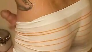 TwinkUndie.com - Kelly Cooper's big uncut cock stroke and explosive cum blast
