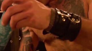 MuscleJockBound.com - Chest pins and ropes on a muscular hunk for a intense and eroti