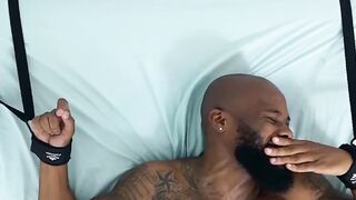 Hunky Dallas woke up on the tickle table and got his feet and armpits tickled by a ha