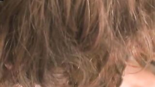 Twink is jerking off while having huge cock in his mouth