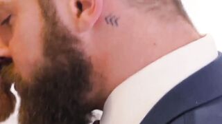 PlayingMen.com - Executives enjoy sloppy blowjob before a rough anal fucking session