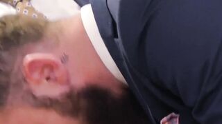PlayingMen.com - Executives enjoy sloppy blowjob before a rough anal fucking session