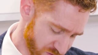 PlayingMen.com - Executives enjoy sloppy blowjob before a rough anal fucking session