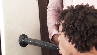 DarkGodz.com - Ebony man's play with sex toys precedes a raw fuck with a cute gay