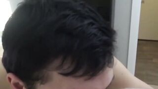 FuckBoysRaw.com - Twink's ass licking and raw fucking with a cock-loving bottom