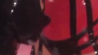 PussyCatsLatex.com - Lesbian dominatrix's latex sub toying session