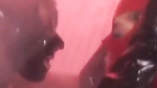 PussyCatsLatex.com - Lesbian dominatrix's latex sub toying session