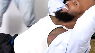 MaleFeetXXX.com - Bearded Dallas bound and tickled on his feet by a hairy guy's persi