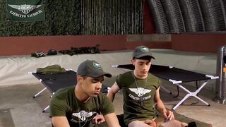 Felix Harris and Gabriel Chiappe and their jerking off training