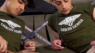 Felix Harris and Gabriel Chiappe and their jerking off training