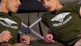 Felix Harris and Gabriel Chiappe and their jerking off training
