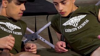 Felix Harris and Gabriel Chiappe and their jerking off training