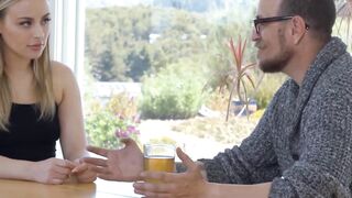Dirty babe Anna Claire Clouds bends down to get drilled by Ryan Mclane