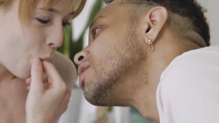 Yellow haired Madi Collins craves a huge cock so I shoved mine into her