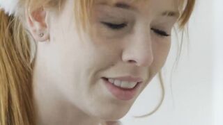 Yellow haired Madi Collins craves a huge cock so I shoved mine into her