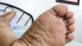 TwinkysFeet.com - Cock loving Asian twink teases with his feet and unloads jizz in a