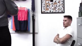 SayUncleNetwork.com - Shoplifting jock's ass played with a dildo and then barebacked