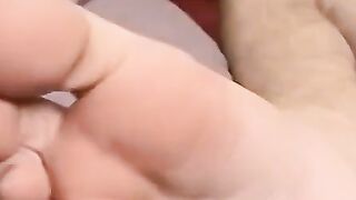 ToesXXX.com - Good looking dick rider's foot tease and solo cum