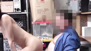 Teen caught stealing ends up rammed hardcore by the officer