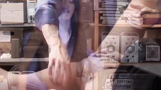 Teen ravaged and facialized as punishment for shoplifting