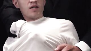 GayForSale.com - Petite twink rammed with a plug and sucked off during a kinky scene