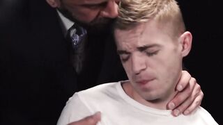 GayForSale.com - Petite twink rammed with a plug and sucked off during a kinky scene