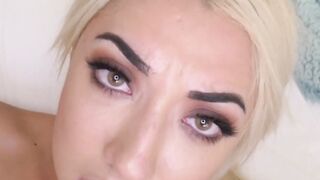 Blonde babe Jessica Jones banged by stepfather before facial