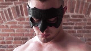 MaskXXX.com - Fabulous homo shows off muscles while masturbating solo with pride
