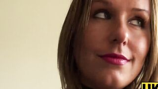 UKSubSluts.com - Hot blonde Ashley Rider's tight cunt destroyed with force