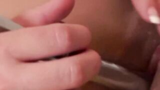 PussyCatsLatex.com - Blonde babe's anal exam in hospital leads to facial cumshot